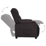 Sillón reclinable de cuero sintético negro en Sillones | Comprar online en Foru.es