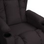 Sillón reclinable de cuero sintético negro en Sillones | Comprar online en Foru.es