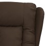 Sillón reclinable de cuero sintético marrón en Sillones | Comprar online en Foru.es