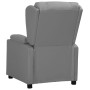 Sillón reclinable de cuero sintético gris en Sillones | Comprar online en Foru.es