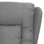 Sillón reclinable de cuero sintético gris en Sillones | Comprar online en Foru.es