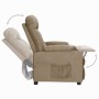 Sillón reclinable de tela gris taupe en Sillones | Comprar online en Foru.es