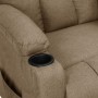 Sillón reclinable de tela gris taupe en Sillones | Comprar online en Foru.es