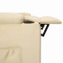 Sillón reclinable de tela crema en Sillones | Comprar online en Foru.es
