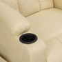 Sillón reclinable de tela crema en Sillones | Comprar online en Foru.es