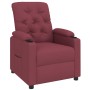 Sillón reclinable de tela rojo tinto en Sillones | Comprar online en Foru.es