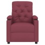 Sillón reclinable de tela rojo tinto en Sillones | Comprar online en Foru.es