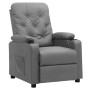 Sillón reclinable de cuero sintético gris en Sillones | Comprar online en Foru.es