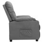 Sillón reclinable de cuero sintético gris en Sillones | Comprar online en Foru.es