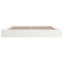 Estructura de cama de madera maciza blanco 150x200 cm de vidaXL, Camas y somieres - Ref: Foro24-820672, Precio: 152,48 €, Des...