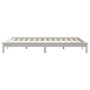 Estructura de cama de madera maciza de pino blanco 160x200 cm de vidaXL, Camas y somieres - Ref: Foro24-820552, Precio: 149,1...