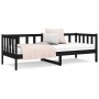 Sofá cama de madera maciza de pino negro 80x200 cm de vidaXL, Camas y somieres - Ref: Foro24-814688, Precio: 123,30 €, Descue...