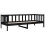 Sofá cama de madera maciza de pino negro 80x200 cm de vidaXL, Camas y somieres - Ref: Foro24-814688, Precio: 123,30 €, Descue...