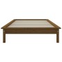 Estructura de cama madera maciza pino marrón miel 90x200 cm de vidaXL, Camas y somieres - Ref: Foro24-820529, Precio: 92,83 €...
