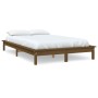 Estructura de cama madera maciza de pino marrón miel 200x200 cm de vidaXL, Camas y somieres - Ref: Foro24-820564, Precio: 143...