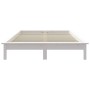 Estructura de cama de madera maciza de pino blanco 140x190 cm de vidaXL, Camas y somieres - Ref: Foro24-820587, Precio: 139,6...