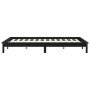 Estructura de cama de madera maciza de pino negro 140x190 cm de vidaXL, Camas y somieres - Ref: Foro24-820590, Precio: 97,07 ...