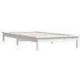 Estructura cama individual madera maciza pino blanco 90x190 cm de vidaXL, Camas y somieres - Ref: Foro24-820572, Precio: 92,7...