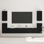Conjunto de mueble de TV Roble Negro Madera de ingeniería en Muebles TV | Comprar online en Foru.es