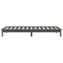 Estructura de cama madera maciza de pino gris 90x200 cm de vidaXL, Camas y somieres - Ref: Foro24-820528, Precio: 92,83 €, De...