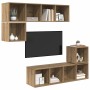 Conjunto de mueble de TV 4 pcs Roble artesanal en Muebles TV | Comprar online en Foru.es