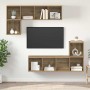 Conjunto de mueble de TV 4 pcs Roble artesanal en Muebles TV | Comprar online en Foru.es