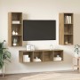 Conjunto de mueble de TV 3 pcs Roble artesanal en Muebles TV | Comprar online en Foru.es