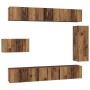Conjunto de mueble de TV 8 pcs Madera envejecida en Muebles TV | Comprar online en Foru.es