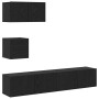 Conjunto de mueble de TV 3 pcs Roble Negro Madera de ingeniería en Muebles TV | Comprar online en Foru.es