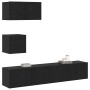 Conjunto de mueble de TV 3 pcs Roble Negro Madera de ingeniería en Muebles TV | Comprar online en Foru.es
