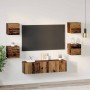Conjunto de mueble de TV 6 pcs Madera envejecida en Muebles TV | Comprar online en Foru.es