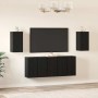 Conjunto de mueble de TV 7 pcs Roble Negro 30,5 x 30 x 60 cm en Muebles TV | Comprar online en Foru.es