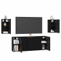 Conjunto de mueble de TV 7 pcs Roble Negro 30,5 x 30 x 60 cm en Muebles TV | Comprar online en Foru.es