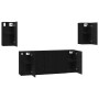 Conjunto de mueble de TV 7 pcs Roble Negro 30,5 x 30 x 60 cm en Muebles TV | Comprar online en Foru.es