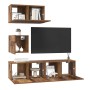 Conjunto de mueble de TV 4 pcs Madera envejecida en Muebles TV | Comprar online en Foru.es