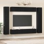 Conjunto de mueble de TV Montaje en la pared 10 pcs Roble Negro en Muebles TV | Comprar online en Foru.es