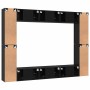 Conjunto de mueble de TV Montaje en la pared 10 pcs Roble Negro en Muebles TV | Comprar online en Foru.es