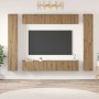 Conjunto de mueble de TV 10 pcs Roble artesanal en Muebles TV | Comprar online en Foru.es