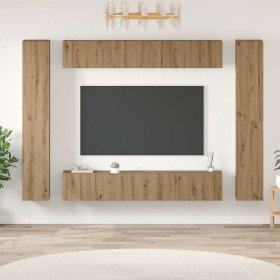 Conjunto de mueble de TV 10 pcs Roble artesanal en Muebles TV | Comprar online en Foru.es