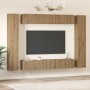 Conjunto de mueble de TV 10 pcs Roble artesanal en Muebles TV | Comprar online en Foru.es