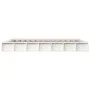 White solid wood bed frame 200x200 cm by vidaXL, Beds and slatted bases - Ref: Foro24-820657, Price: 163,65 €, Discount: %