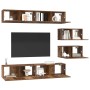 Conjunto de mueble de TV Montaje en la pared 6 pcs Madera Vieja en Muebles TV | Comprar online en Foru.es