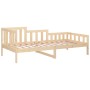 Sofá cama madera maciza de pino 90x200 cm de vidaXL, Camas y somieres - Ref: Foro24-820726, Precio: 93,35 €, Descuento: %
