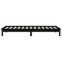 Estructura de cama madera maciza de pino negra 100x200 cm de vidaXL, Camas y somieres - Ref: Foro24-820535, Precio: 108,97 €,...