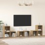 Conjunto de mueble de TV 6 pcs Roble artesanal en Muebles TV | Comprar online en Foru.es