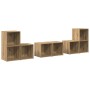 Conjunto de mueble de TV 6 pcs Roble artesanal en Muebles TV | Comprar online en Foru.es