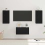 Conjunto de mueble de TV Roble Negro Madera de ingeniería en Muebles TV | Comprar online en Foru.es