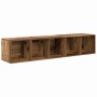 Juego de muebles de TV 2 pcs Madera Vieja Madera contrachapada en Muebles TV | Comprar online en Foru.es