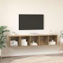 Juego de muebles de TV 2 pcs Roble artesanal en Muebles TV | Comprar online en Foru.es