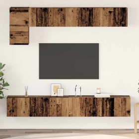 Conjunto de mueble de TV 5 pcs Madera envejecida en Muebles TV | Comprar online en Foru.es